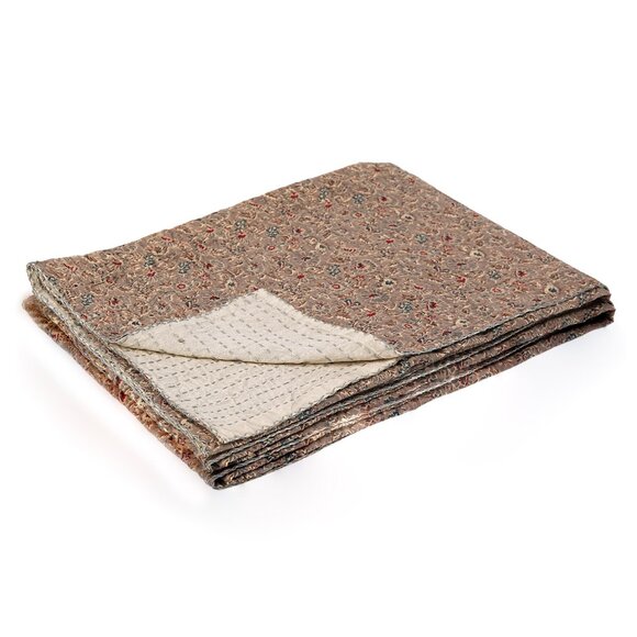 Taj Hotel Home Decor Kantha Cotton Throw | 1-Piece | Multicolor | 50"x70" - Picture 2 of 3